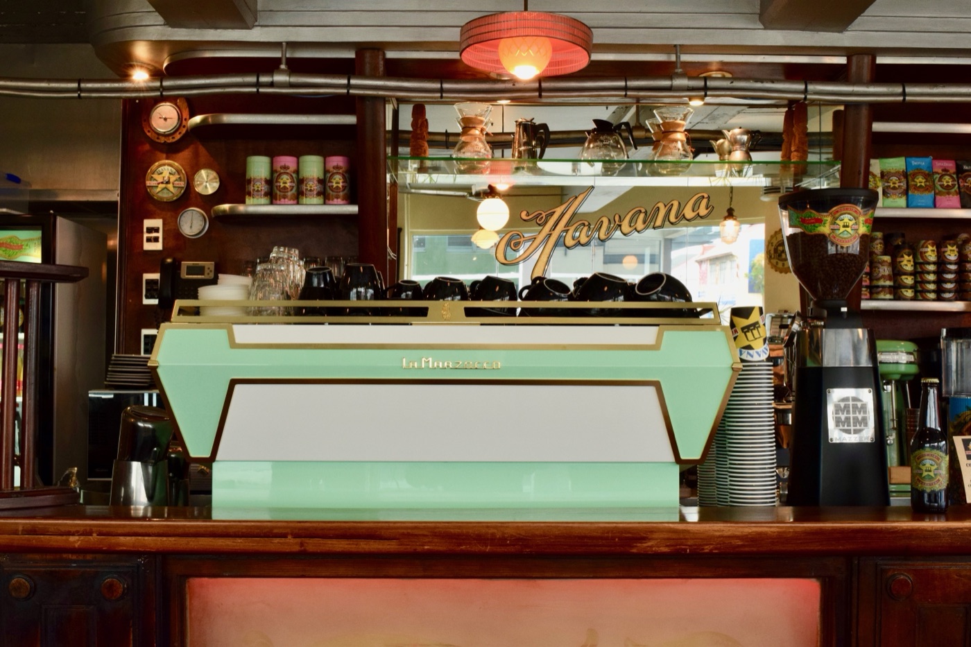 KB90 behind the bar